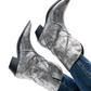 Jersey Metallic Boot in Silver
