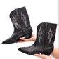 Bowie Metallic Boot in Black