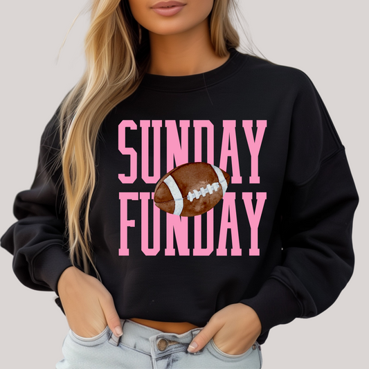 Sunday Funday Football Crewneck Sweatshirt