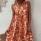 Notched Sleeveless Mini Dress