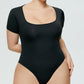 Square Neck Short Sleeve Bodysuit