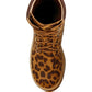 High Ankle Leopard Print Suede Boots