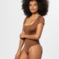 Square Neck Short Sleeve Bodysuit