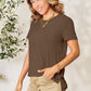 Basic Round Neck Short Sleeve T-Shirt