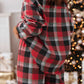 Plaid Long Sleeve Top and Pants Pajama Set