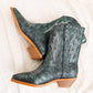 Bowie Metallic Boot in Teal