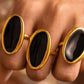 Stainless Steel Oil Drip Elliptical Open Ring