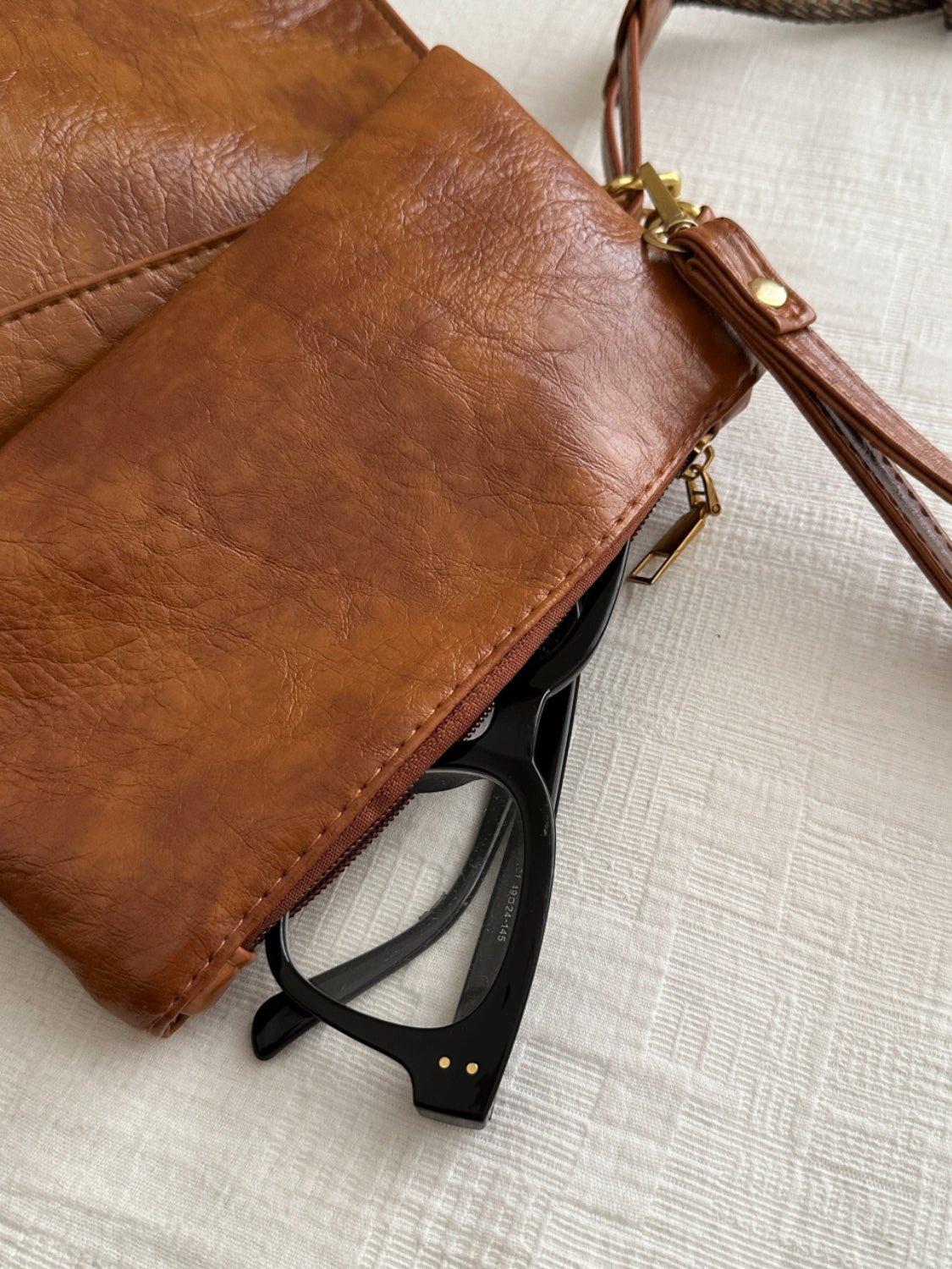 Adjustable Strap Crossbody Bag with Pouch