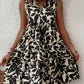 Notched Sleeveless Mini Dress