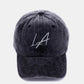 Washed Embroidered City Baseball Cap