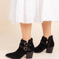 Sarah Leather Ankle Boot in Black