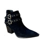 Sarah Leather Ankle Boot in Black