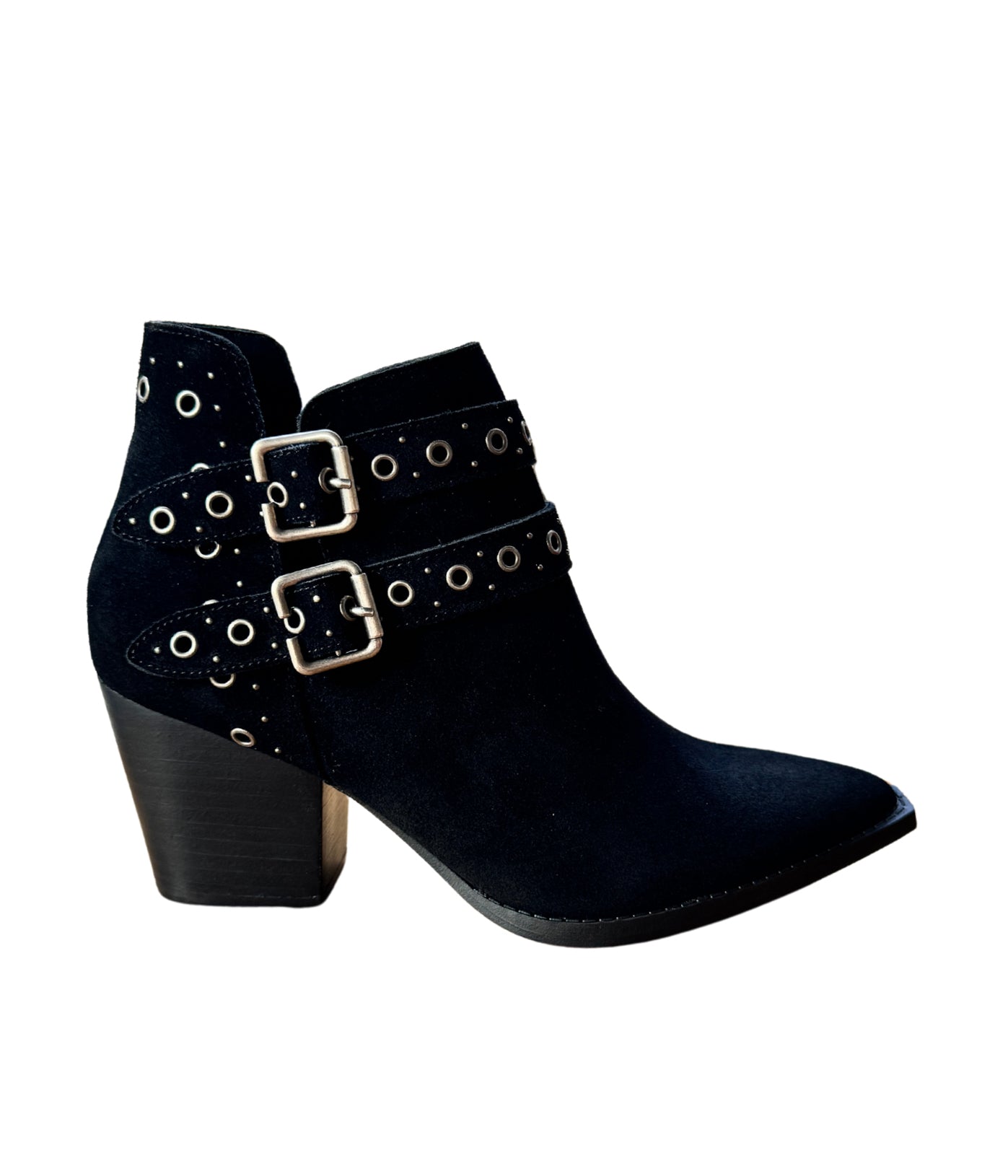 Sarah Leather Ankle Boot in Black