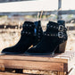 Sarah Leather Ankle Boot in Black