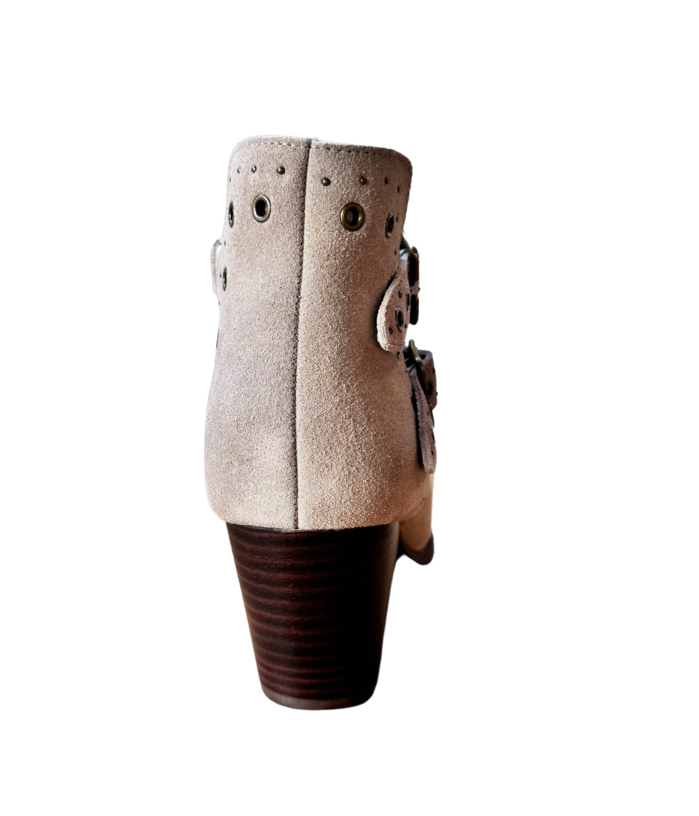 Sarah Leather Ankle Boot in Taupe