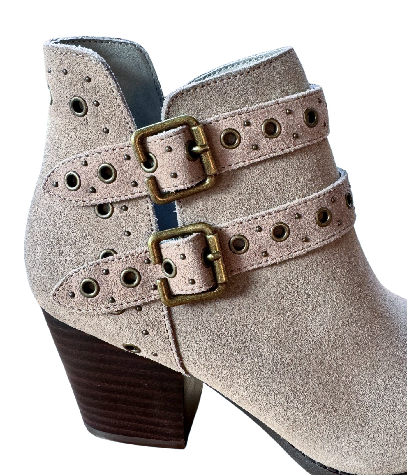 Sarah Leather Ankle Boot in Taupe