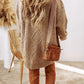 Cable-Knit Sweater Dress