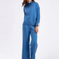 High-Low Turtleneck Top and Pants Sweater Set