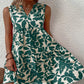 Notched Sleeveless Mini Dress