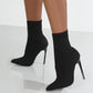 Mesh Sock Style Stiletto Booties