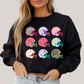 Girly Neon Helmets Crewneck Sweatshirt