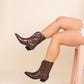 Jersey Metallic Boot in Bronze