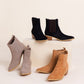 Leonor Suede Ankle Boot in Black