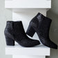 Rhinestone Bootie in Black