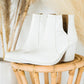 White Croc Bootie