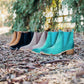 Wylie Suede Ankle Boot in Teal